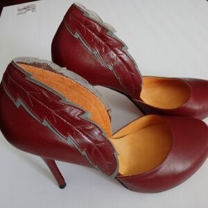 SAMANTA  Red Genuine Leather STILETTOS SIZE 7